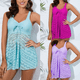 thumbnail image 1 of Traje de baño de una pieza de encaje de color sólido estilo adelgazante rosa sin espalda para mujer, 1 of 2