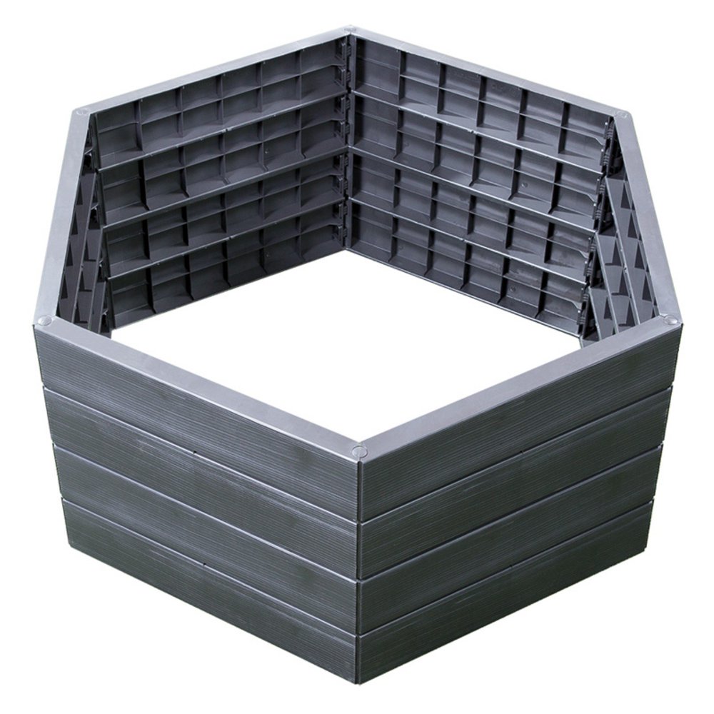 Exaco Hexagonal Raised Garden Bed Planter