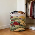 thumbnail image 4 of zhangmingg Versatile Quilted Storage Organizer for Home - Purpose Laundry Hamper for Blankets Books and More for Indoor Use, 4 of 6