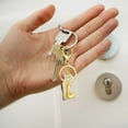 thumbnail image 5 of Hearth & Gear Custom Letter Keychain Key Ring For Initial Charm With Sturdy Metal Loop And Easy To Find Design For And Luggage, 5 of 5