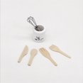 thumbnail image 2 of Dollhouse Metal Whisk Jar Set Kitchen Fork Wooden Accessories Miniatures 1:12 Garage Kits, 2 of 7