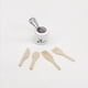 thumbnail image 3 of Juego de botes metálicos para casa de muñecas, tenedor de cocina y accesorios de madera en miniatura, kits de garaje a escala 1:12, 3 of 8