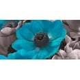 thumbnail image 2 of Frank, Assaf 18x11 White Modern Wood Framed Museum Art Print Titled - AF20111223 Anemone 008C15-2 Teal, 2 of 4