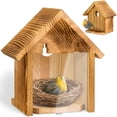 thumbnail image 1 of Casita para pájaros para ventana ANSTEEP de madera tratada contra la intemperie con vista transparen, 1 of 6