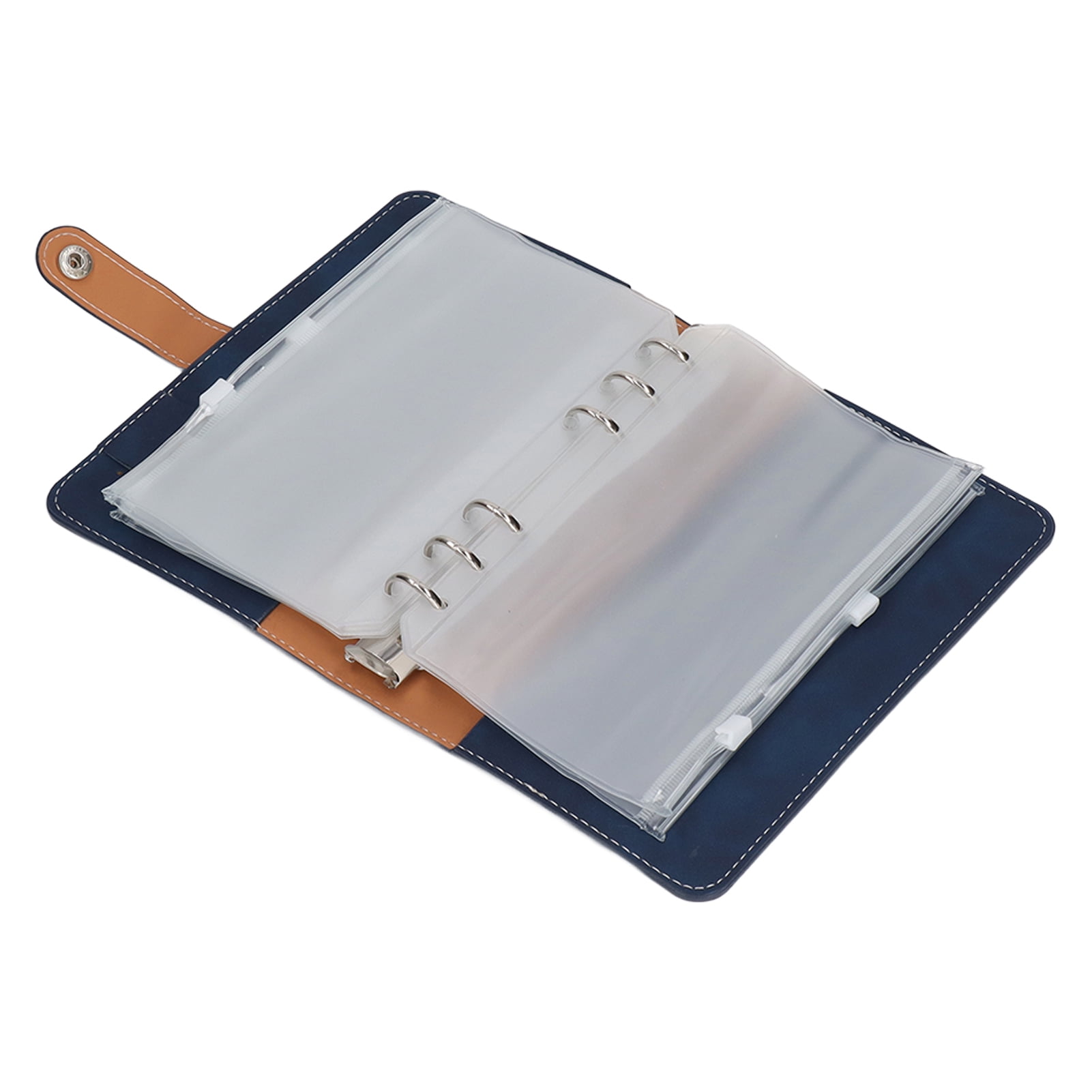 Classeur A5 à 6 Anneaux Avec Couverture Florale Bleue Rechargeable - Pour Inserts Personnalisables - Agenda, Carnet - 12