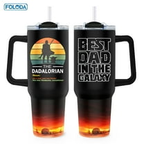 oloda 1pc Best Christmas Mug Gifts for Hero Dad - Tumbler Presents for Father Daddy Papa Fathers Day Birthday from Daughter Son Wife Best Dad In The Galaxy Coffee Cup for Grandpa Husband 40oz