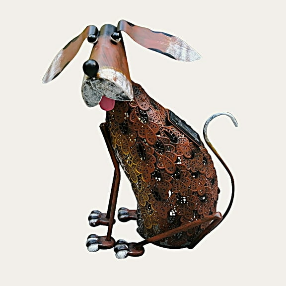 15" Brown Dog with Light