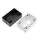 thumbnail image 3 of Caja de control de interruptor de botón pulsador 22mm 2 agujeros para botones blanca y negra 1pcs, 3 of 4