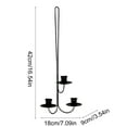 thumbnail image 4 of Cheapark Modern Metal Wall Candle Sconces Wall-Mounted Candle Holders Gift Stylish Hanging Decor for Living Rooms Farmhouse Cott ages, 4 of 7