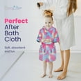 thumbnail image 7 of Rising Star Kids Robe Ages 3T-5T – Soft Plush Hooded Fleece Girls Bathrobe, Unicorn Design with Belt and Pockets, 7 of 7