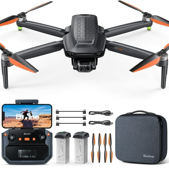 Bwine F7GIM Drone with 6K UHD Camera, 3-Axis Brushless Gimbal, 4K/30fps Video, GPS Smart Control for Adults and Beginners, 70Mins, 10000FT FPV Digital Transmission and TOF Safety Support