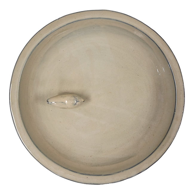 Esschert Design USA FB423 Ceramic Bird Bath on Pedestal with Bird, White