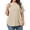 1 Beige, variant on Fantaslook Womens Plus Size Tops Crewneck Short Sleeve Shirts Casual Loose Tunic Tops Curved Hem Summer Blouses