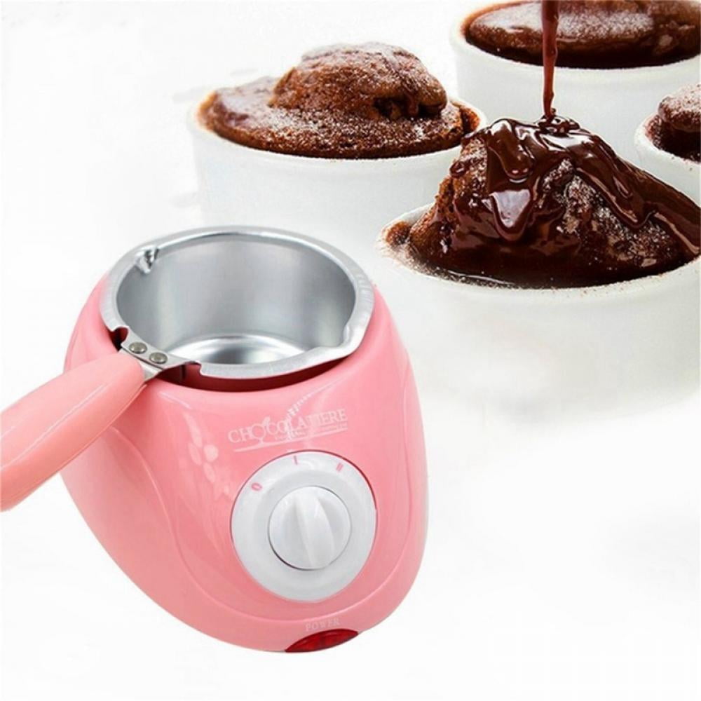 Electrical Mini Chocolate Fountain Machine Keep Warm Function Melting Pot Base 