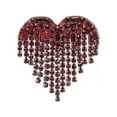 thumbnail image 1 of Broche de Borla ANGGREK Regalo de Cumpleaños En Forma de Corazón Brillante, 1 of 8