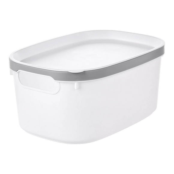 Caja Organizadora Mainstays Plástico Multiusos con Tapa Diseño Línea 30Cm x 20Cm