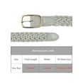 thumbnail image 4 of INSPIRE CHIC Women's Braided Belt Square Buckle Versatile for Coat Jeans Decorative Belts, 4 of 6