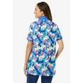 thumbnail image 2 of Woman Within Plus Size Perfect Printed Short-Sleeve Polo Shirt, 2 of 5