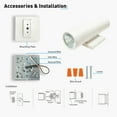 thumbnail image 3 of MW Lighting 12" Up & Down LED Cylinder Light Fixture, White Finish, 3 of 6