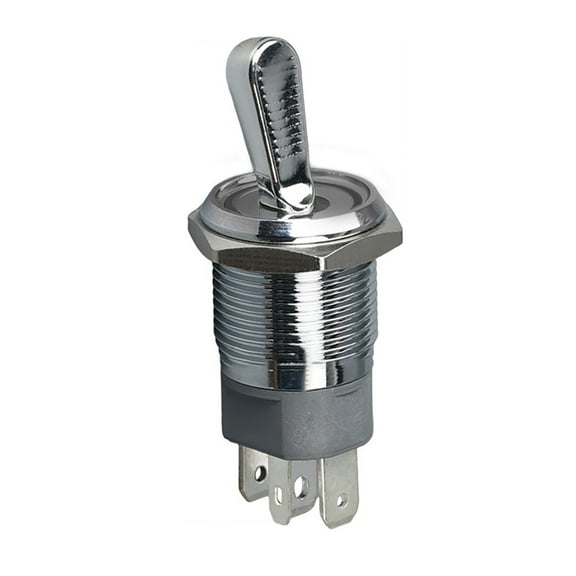 Sturdy Oxidized Metal Toggle Switches With Three Positions and Builts In LED Light Display for Easy Controlled