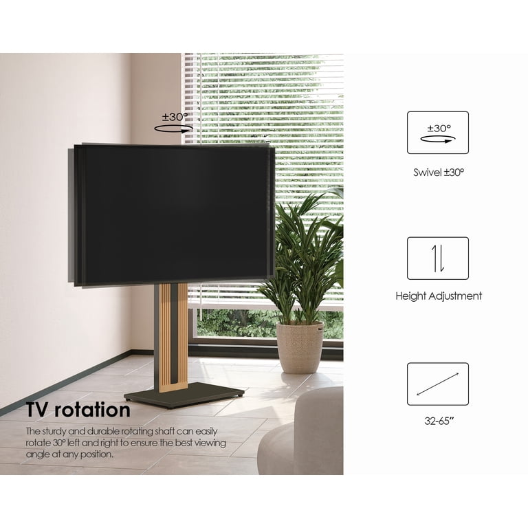 FITUEYES, Floor TV Stand for 32-65 inch Screens, Black - Walmart.com