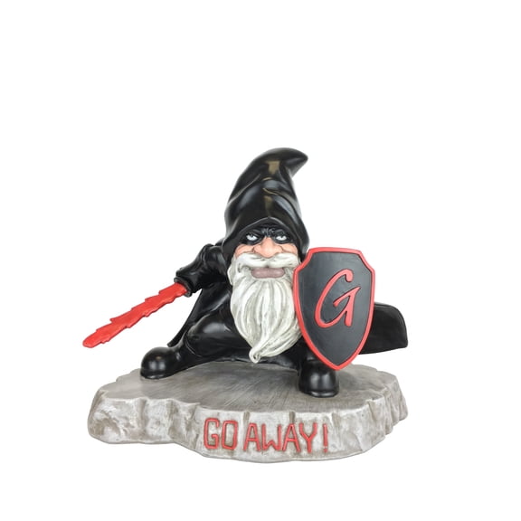 Warrior Gnome with Shield - Protector of the Garden Gnomes and Guardian of the Enchanted Miniature Fairies in Lawn Gnome Land