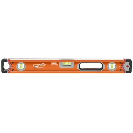 Swanson SAVAGE SVLB24 24-Inch Lighted Box Beam Level with Supershock End