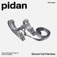 thumbnail image 2 of Set de arnés y correa para gato pidan ajustable a prueba de escapes, gris, 2 of 9