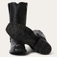 thumbnail image 6 of Men's Stetson Hertiage Harness Biker Leather Boots Handcrafted Black, 6 of 8