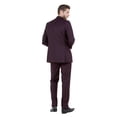 thumbnail image 4 of Mens Slim Fit Solid 2 Piece Pick Stitch Suit Set Notch Lapel, 4 of 4