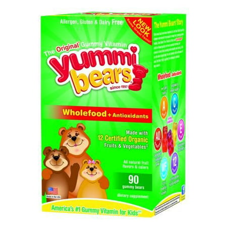 Hero Nutritionals Yummi Bears Whole Food Supplement For Kids - 90 (Best Food Supplement For Kids)