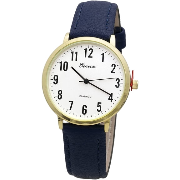 Blekon Collections Women's 38mm Case Classical Designed Leather Buckle Watch