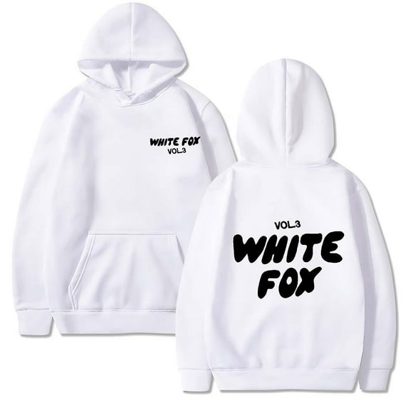 2024 White Fox Men Women letter print loose fitting hoodie Top
