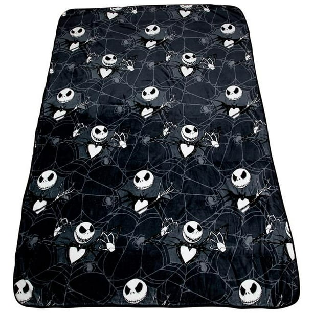 Nightmare Before Christmas 62 x 90 inch Jack Skellington Plush Throw