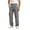 Gray, variant on Mens Cargo Pants Button Zipper Fly Straight Leg Pants Casual Outdoor Hiking Work Trousers