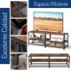 thumbnail image 4 of Mueble para TV Bluelander, Estante Organizador de 3 Niveles, Moderno, Ideal para Pantallas de 60 pulgadas, Café, 4 of 6