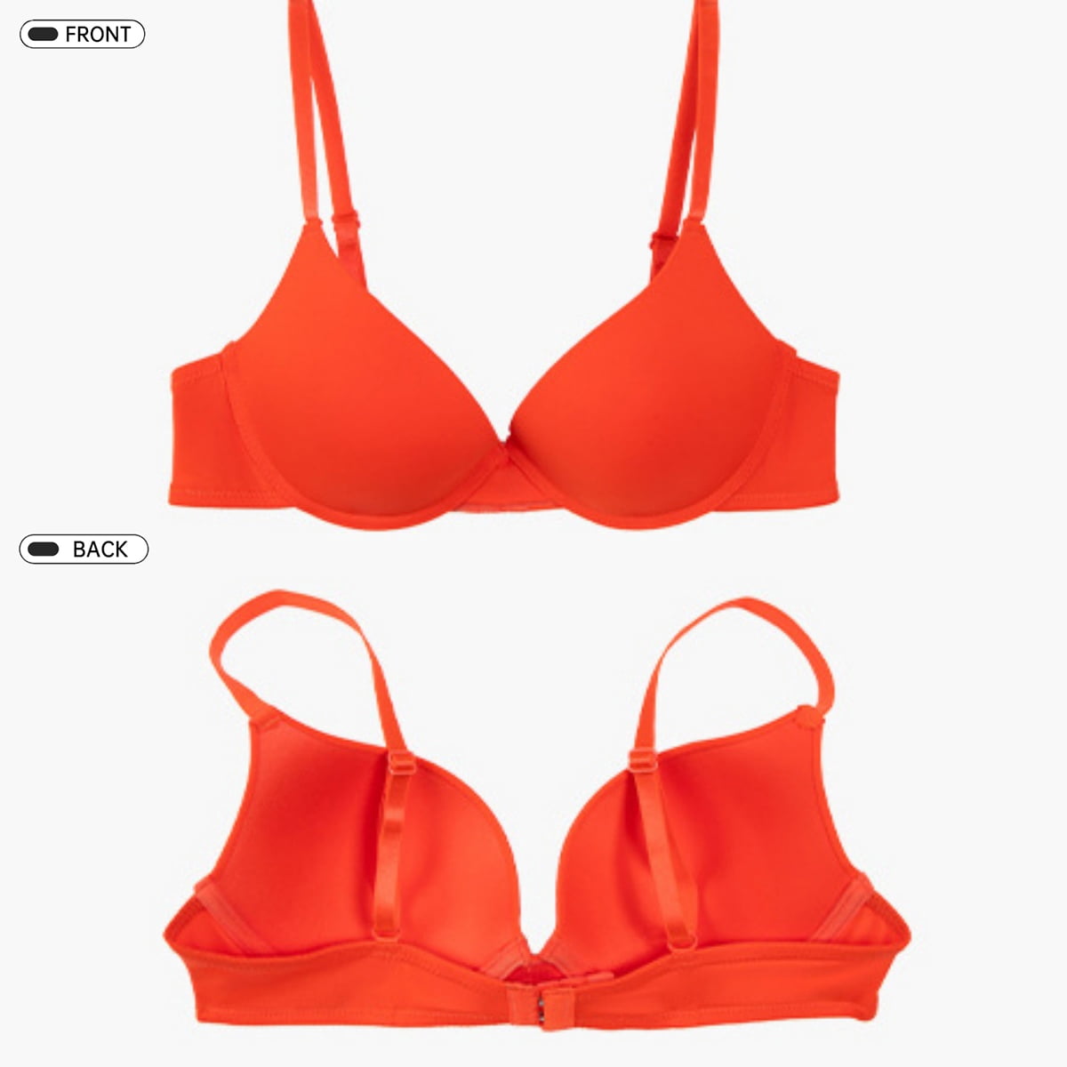 HuaAngel 3 Packs Teen Girls Bras Soft Breathable with Natural Lift T-Shirt Bras for Daily Wear Ages 12-20