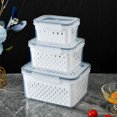 thumbnail image 3 of Wholesale Commercial-Grade Food-Grade Double-Layered Rectangular Storage Containers with Airtight Seal - Medium White, Large Capacity Transparent Design for Kitchen, Restaurant & Grocery Use, Ideal, 3 of 6