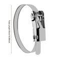 thumbnail image 3 of 304 Stainless Steel Cable Tie with Flap Buckle, 0.39 inch Metal Ratchet Strap, Strong Binding Fastener for Electrical Box Camera Industrial and Outdoor Equipment, L, 3 of 5