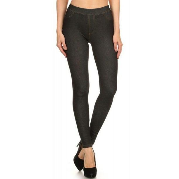fleece lined jeggings with pockets