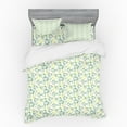 thumbnail image 1 of Ambesonne Botanical Bedding Set 4 Pcs, Minimalist Monstera Art, Queen, Fern Green Yellow Green, 1 of 3