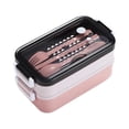 thumbnail image 2 of Clearance！Moocorvic Two-layer Lunch Box with Compartment, Leak-Proof Bento Box for & Adults, Healthy Food-Safe Lunch Container Picnic, 2 of 2