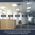 thumbnail image 2 of Luxrite 2x2 FT LED Panel Light, 5CCT 3000K - 6500K, 20W/30W/40W, 5000 Lumens, 0-10V Dimmable 2 Pack, 2 of 7