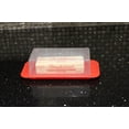 thumbnail image 4 of Dependable Industries 2 Pack  Butter Dish With Cover and Handles Fits Both Elgin East Coast and West Coast Bars of Butter (Red), 4 of 5