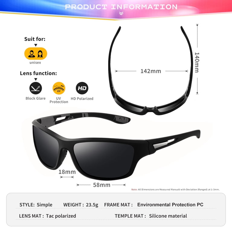 AOMASTE Polarized Sport Wrap Sunglasses photo 6
