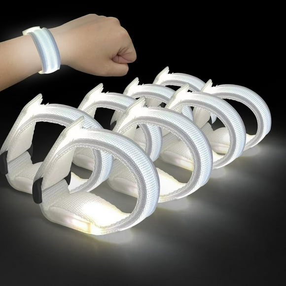 M.best 8pcs LED Light Up Bracelets Glow Flashing Wristbands Glow in The Dark Party Supplies for Wedding, Raves, Concert, Camping,Sporting Events, Party