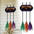 thumbnail image 2 of Home Decor, Halloween Decorations Halloween Decorations Stop Sign With 3 Wooden Witch Cute Decorations For Front Porch Wall Home, Hangs, 2 of 8