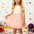 thumbnail image 2 of HJYCHN Tutu Skirt Girls Snowflake Star Print Mesh Tutu Skirt for Carnival Winter Party Dance Performance Back to School Supplies for Girls 4-5 Years, 2 of 8