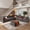 Gray(Plush Corduroy Fabric), variant on Ovios 130" Modular Sectional Sofa V Shaped Couch with Ottoman 8-Seater Extra Deep Seat Convertible Cloud Couches for Living Room, Gray