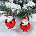 thumbnail image 4 of 2pcs Red Christmas Ornaments Balls Plastic Xmas Tree Hanging Pendant Christmas Decorations for Home New Year Party Decor, 4 of 5